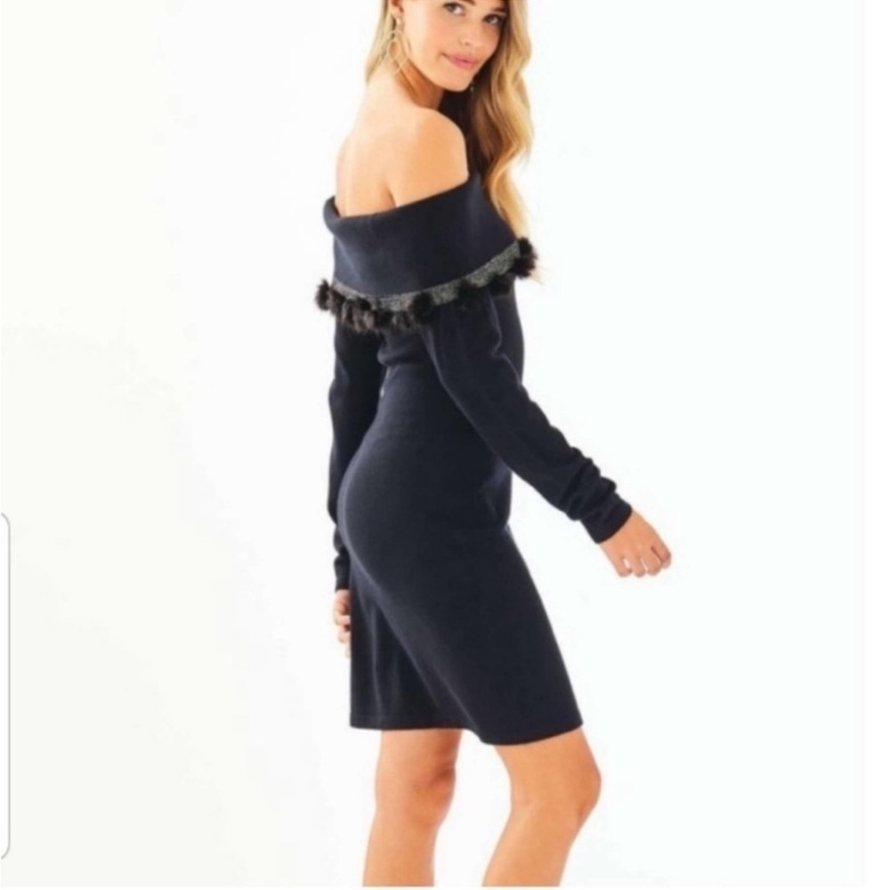 Lilly Pulitzer Black Dunham Sweater Dress XL NWT- style 002370 - Picture 9 of 11